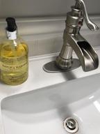 img 1 attached to Upgrade Your Bathroom With A Brushed Nickel Vessel Sink Faucet: Deck Mounted Waterfall Spout, Single Handle, And Pop Up Drain Stopper For A Modern Look review by Josh Allred