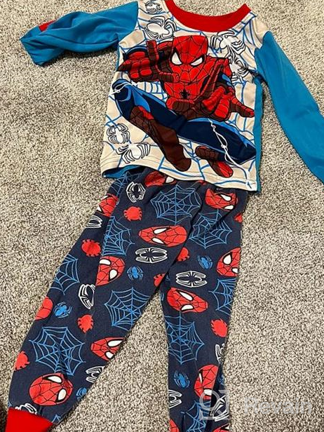 img 1 attached to 🕷️ N‘aix Spiderman Kids Pajamas Set 2-7T, Cotton Sleepwear for Little Boys, Children's PJS review by Chris Pollreisz