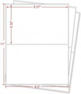 200 count self adhesive shipping labels with rounded corners for laser & inkjet printers - rbhk half sheet. logo