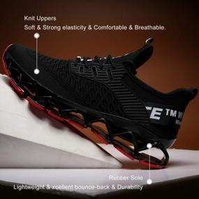 img 2 attached to Chopben Men'S Blade Running Shoes: Non-Slip, Breathable & Stylish Athletic Sneakers For Casual Walking