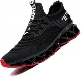 img 4 attached to Chopben Men'S Blade Running Shoes: Non-Slip, Breathable & Stylish Athletic Sneakers For Casual Walking