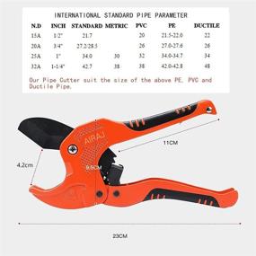 img 3 attached to Ratcheting PVC Pipe Cutter By AIRAJ - Cuts Up To 1-3/4 Inch, PEX And Plastic Pipe Cutter Tool - Perfect For All Kinds Of Plastic Pipes