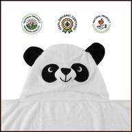 🐼 yi wu animal head hooded towels (panda1): ultra soft, hypoallergenic, chemical-free! generously sized at 35x35 inches - perfect for toddlers! logo