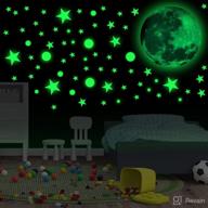 🌟 glow in the dark stars: transform your space with ceiling and wall stickers логотип