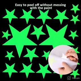 img 2 attached to 🌟 Glow in The Dark Stars: Transform Your Space with Ceiling and Wall Stickers