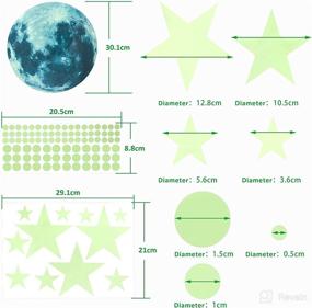 img 3 attached to 🌟 Glow in The Dark Stars: Transform Your Space with Ceiling and Wall Stickers