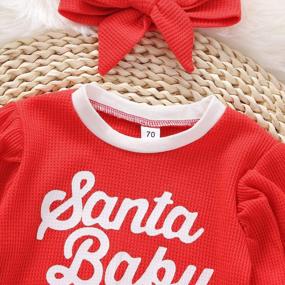 img 3 attached to 🎅 Festive Newborn Baby Santa Romper: Perfect Christmas Outfit for Boys and Girls!