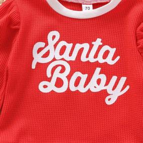 img 2 attached to 🎅 Festive Newborn Baby Santa Romper: Perfect Christmas Outfit for Boys and Girls!