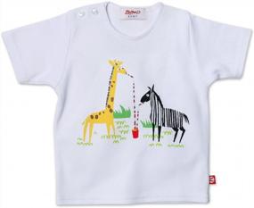 img 1 attached to 🌈 Colorful & Comfy: Zutano Boys Primary Stripe Short Sleeve T-Shirt for Your Little One