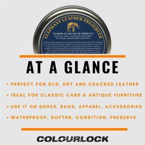 img 2 attached to 🐘 Colourlock Elephant Leather Preserver Wax - Restore, Protect, Nourish & Waterproof 15ml - Ideal for Leather Cars, Furniture, Apparel, Shoes, Bags & Accessories