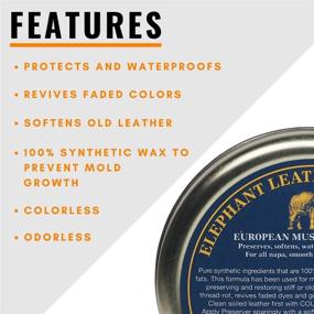 img 1 attached to 🐘 Colourlock Elephant Leather Preserver Wax - Restore, Protect, Nourish & Waterproof 15ml - Ideal for Leather Cars, Furniture, Apparel, Shoes, Bags & Accessories