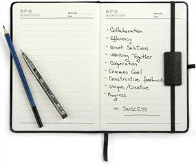 img 2 attached to Stylish And Durable A5 Leather Writing Notebook With Elastic Closure And Expandable Pocket - 200 Pages Of Premium Quality Pages For Journaling And Note-Taking