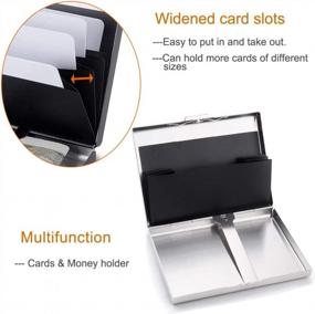 img 2 attached to RFID-Protected Credit Card Holder & Money Clip Wallet For Men & Women | EASTNIGHTS
