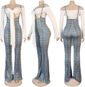 img 1 attached to 👗 Women's Ophestin Shoulder Suspenders Jumpsuits: Clothing for Fashionable Overalls, Rompers & More