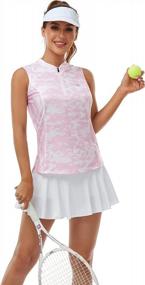img 3 attached to Stay Cool And Stylish On The Court With Women'S Quick-Dry Sleeveless Tennis Shirt Featuring UPF 50+ Protection And Zipper