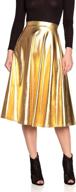 👗 medium women's leather flare skirt - women's clothing, skirts logo