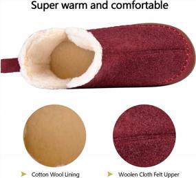 img 1 attached to Women'S Moccasin Bootie Slippers With Memory Foam, Ladies' Slip On House Shoes Hard Outdoor Indoor Rubber Sole