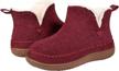 women's moccasin bootie slippers with memory foam, ladies' slip on house shoes hard outdoor indoor rubber sole logo