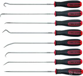 img 4 attached to 🛠️ GearWrench Long Hook & Pick Set - 84010: 8-Piece Professional Tool Kit