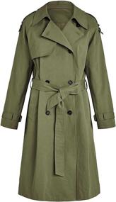 img 1 attached to 🧥 Stylish Women's Makkrom Breasted Windproof Classic Overcoat: Coats, Jackets & Vests Collection