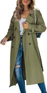 🧥 stylish women's makkrom breasted windproof classic overcoat: coats, jackets & vests collection logo