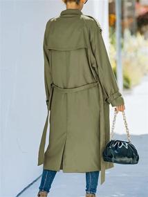 img 2 attached to 🧥 Stylish Women's Makkrom Breasted Windproof Classic Overcoat: Coats, Jackets & Vests Collection