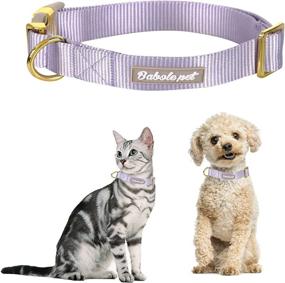 img 3 attached to 🐶 Babole Dog Collars: Adjustable Nylon Pet Collars with Safety Metal Buckle, Soft and Comfortable for Small, Medium, and Large Dogs