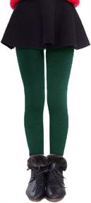 img 1 attached to 🔥 Tengo Winter Fleece Elastic Leggings: Must-Have Girls' Clothing at Leggings Emporium