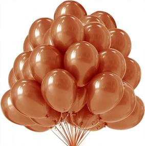 img 4 attached to KINBON 12-дюймовые латексные воздушные шары для вечеринок - упаковка из 100 штук для украшения дня рождения, свадьбы и других мероприятий