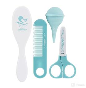 img 4 attached to 🍼 Green Dr. Brown's Baby Care Kit: Soft Bristle Brush, Gentle Comb, Nasal Aspirator, Rounded-Tip Scissors