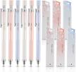6-piece ipienlee 0.5mm mechanical pencil set with 6 packs of hb lead for writing, drafting, drawing, sketching and architecture. logo