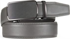 img 2 attached to Chaoren Leather Ratchet Buckle Adjustable Men's Accessories for Belts