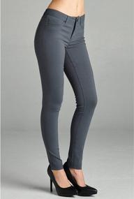 img 3 attached to Emmalise Women'S Spandex Skinny Leggings: The Ultimate Jean Look Jeggings Bottoms