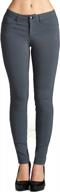 emmalise women's spandex skinny leggings: the ultimate jean look jeggings bottoms logo