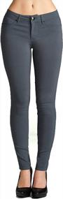 img 4 attached to Emmalise Women'S Spandex Skinny Leggings: The Ultimate Jean Look Jeggings Bottoms