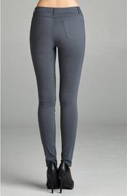 img 2 attached to Emmalise Women'S Spandex Skinny Leggings: The Ultimate Jean Look Jeggings Bottoms