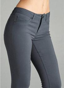 img 1 attached to Emmalise Women'S Spandex Skinny Leggings: The Ultimate Jean Look Jeggings Bottoms