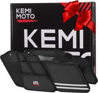 kemimoto street glide saddlebag organizers: premium saddle bag organizers with boxes for road king, road glide & electra glide (fit for 2014-2022 models) логотип