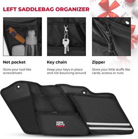 img 1 attached to KEMIMOTO Street Glide Saddlebag Organizers: Premium Saddle Bag Organizers with Boxes for Road King, Road Glide & Electra Glide (Fit for 2014-2022 Models)