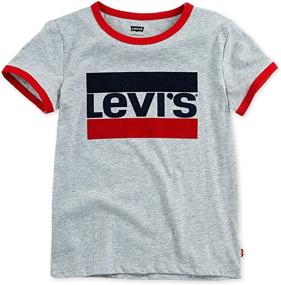 img 4 attached to 👚 Levis Sportswear Heather Ringer T-Shirt for Girls in Tops, Tees & Blouses