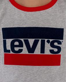 img 1 attached to 👚 Levis Sportswear Heather Ringer T-Shirt for Girls in Tops, Tees & Blouses