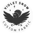 violet snow custom fabric logo