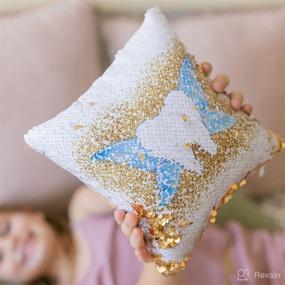 img 3 attached to 🦷 Tooth Fairy Pillow for Girls and Boys - Reversible Sequin Pillow with Tooth Pouch and Holder - Ideal Tooth Fairy Gifts for Girls or Boys