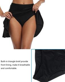 img 1 attached to Tempt Me Waisted Control Athletic Women's Clothing - Swimsuits & Cover Ups