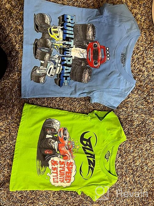 img 1 attached to 👕 Blaze and the Monster Machines Boys' Short Sleeve T-Shirt 3-Pack: Cool Collection of Tees for Kids review by Jason Lee