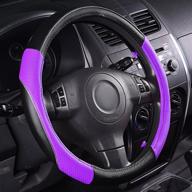 car pass rainbow steering wheel cover with pvc leather universal fits for truck логотип