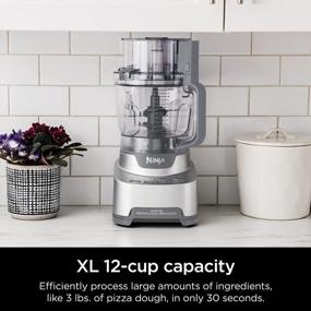 img 1 attached to Ninja NF701 Professional Food Processor: 1200W Power, 4 Functions, 12-Cup Bowl, 2 Blades & Discs, Silver