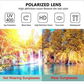 img 3 attached to Enhanced Vision with Polarized Metal Sunglasses Prescription Glasses