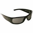 3m moon dawg safety glasses, ansi z87 anti-fog gray lens, black frame with wide temples, lightweight & durable logo