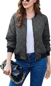 img 4 attached to Zeagoo Womens Classic Quilted Jacket Women's Clothing - Coats, Jackets & Vests